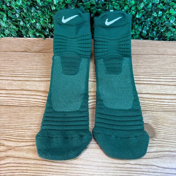 NWT Nike Elite Basketball Socks PSX439-341 Sz XL Green White - Picture 1 of 6